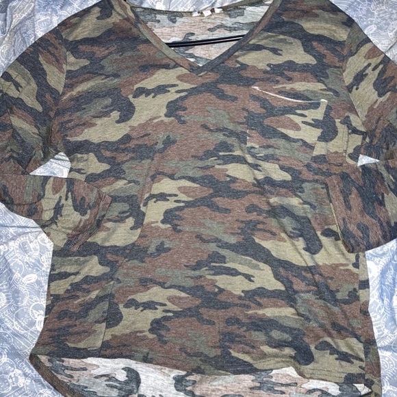 Vintage Camouflage elbow long shirt, size~XL, Brand~Range Kiss, - Picture 6 of 6